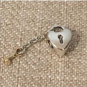 Heart Lock and Key Pandora Charm